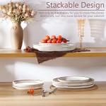 Herogo 10.43 Inch Ceramic Dinner Plates, Set of 6