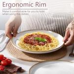 Herogo 10.43 Inch Ceramic Dinner Plates, Set of 6