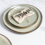 Handmade Reactive Glaze Ceramic Plates Set of 6