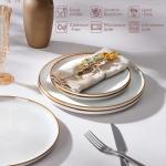 Herogo 10.43 Inch Ceramic Dinner Plates, Set of 6