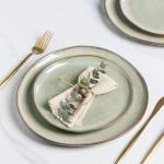 Handmade Reactive Glaze Ceramic Plates Set of 6