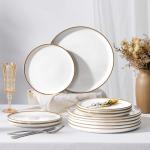 Herogo 10.43 Inch Ceramic Dinner Plates, Set of 6