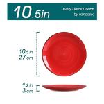 Vancasso Bonita 10.5 Inch Ceramic Dinner Plates Set