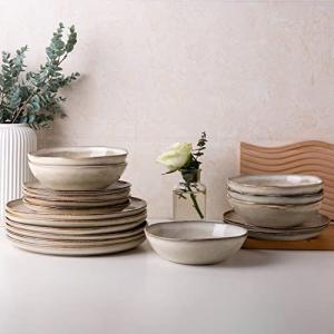 AmorArc Handmade Ceramic Dinnerware Set for 4