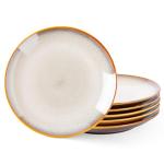 LERATIO 10.5 Inch Handmade Ceramic Dinner Plate Set