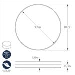 Nordic Ware 10-Inch Microwave Safe Meal Plates, 2-Pack