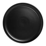 Set of 6 Matte Black 10.5" Dinner Plates