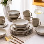 AmorArc Handmade Ceramic Dinnerware Set for 4