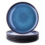LERATIO Reactive Glaze Ceramic Dinner Plate Set