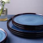 LERATIO Reactive Glaze Ceramic Dinner Plate Set
