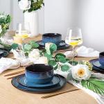 LERATIO Reactive Glaze Ceramic Dinner Plate Set