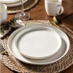 Handpainted Ceramic Dinnerware Set with Rustic Underside