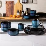 LERATIO Reactive Glaze Ceramic Dinner Plate Set