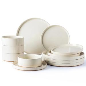 AmorArc 12-Piece Speckled Dinnerware Set for 4