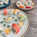 Mora Ceramic Flat Dinner Plates Set of 6