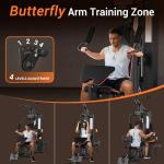 Multifunctional Home Gym with Pulley System