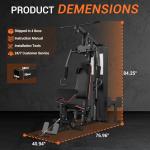 Multifunctional Home Gym with Pulley System