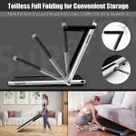 Goplus 2-in-1 Folding Treadmill with Remote Control