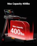 UMAY Folding Treadmill with Incline and Pulse Sensors