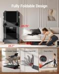 UMAY Folding Treadmill with Incline and Pulse Sensors