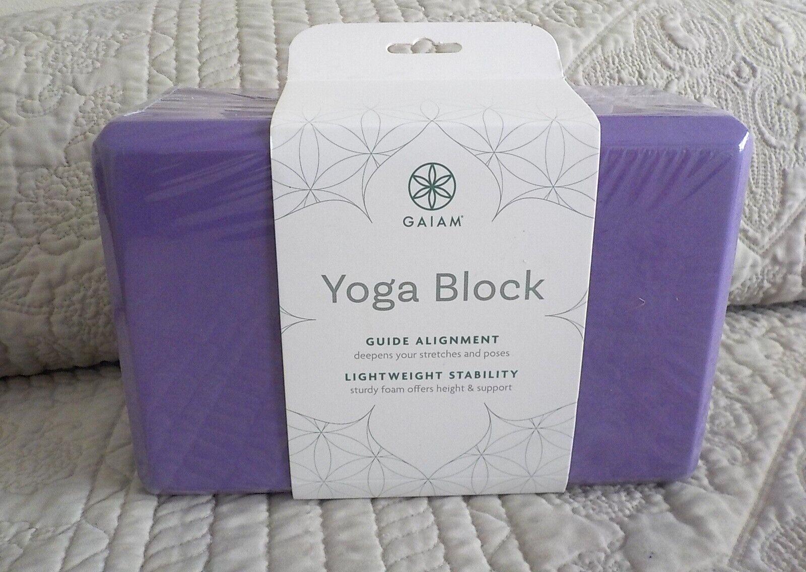 Deep Purple Gaiam Yoga Block for Support