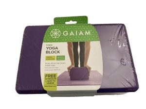 Deep Purple Gaiam Yoga Block for Support