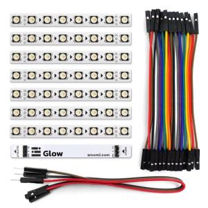 Amomii Glow LED Strips - 8 Addressable RGB Pixels