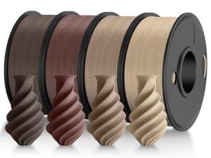 JAYO Wood PLA Filament Bundle - 1.75mm, 4 Rolls
