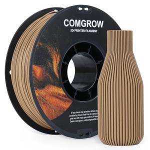 Comgrow 1.75mm Wood Textured 3D Printer Filament