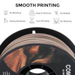 Comgrow 1.75mm Wood Textured 3D Printer Filament