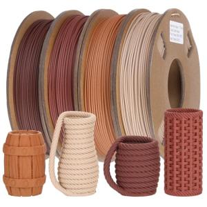 Real Wood Fiber 3D Printer Filament Bundle 1.75mm