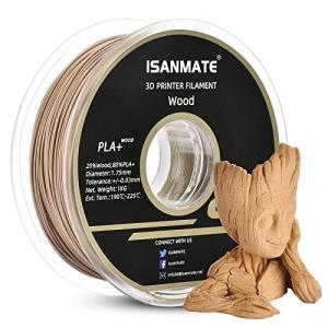 iSANMATE PLA+ Wood Filament 1.75mm 1kg Spool