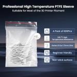 600 Pcs PTFE Connectors for 3D Printers