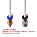 SIQUK 5M Teflon Tubing with 20 Connectors