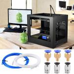 SIQUK 4-Pack PTFE Tubing with Fittings for 3D Printers