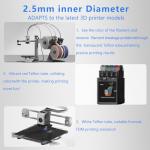 16.4ft PTFE Teflon Tube for 3D Printing