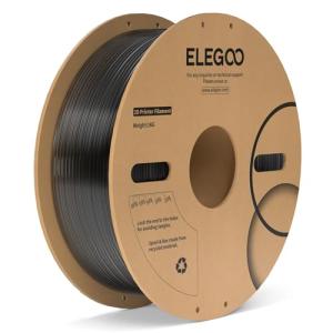 ELEGOO 1.75mm Clear Black 3D Printer Filament 1KG