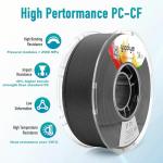 YXPOLYER 1.75mm Carbon Fiber PC Filament 1kg