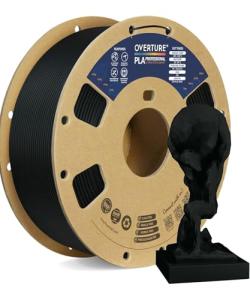 OVERTURE Black PLA Plus Filament 1.75mm 1kg