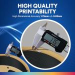 OVERTURE Black PLA Plus Filament 1.75mm 1kg