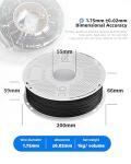 Inslogic 1.75mm PC-ABS Filament - Black, 1kg