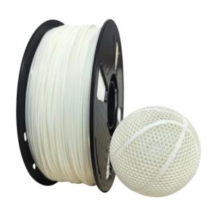 Flexible 1.75mm 40D White 3D Printing Filament