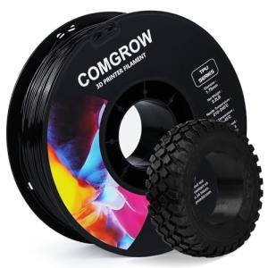 Comgrow 1.75mm Flexible TPU Filament Black 1kg