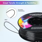 Comgrow 1.75mm Flexible TPU Filament Black 1kg