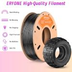 ERYONE 1.75mm Flexible TPU Filament - Black