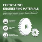 OVERTURE ABS Filament 1.75mm, 1kg Spool, Dimensional Accuracy