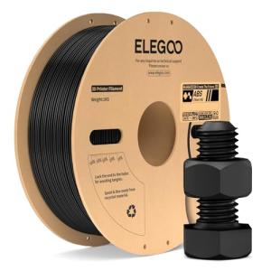 ELEGOO 1.75mm Black ABS Filament 1KG Spool