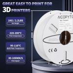 AICOPYTO 1.75mm ABS White Filament 1KG