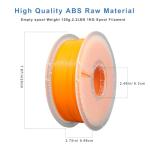 Likesilk 1.75mm ABS Orange 3D Printer Filament