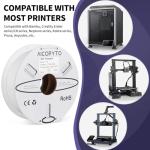 AICOPYTO 1.75mm ABS White Filament 1KG
